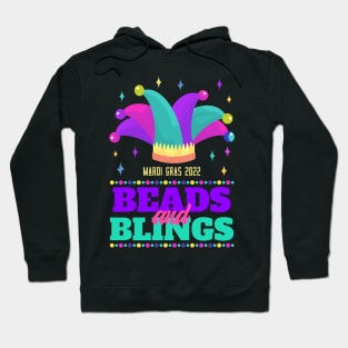 Carnival Party Mardi Gras 2022 Beads And Blings Hoodie